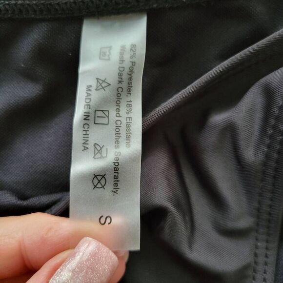 Bikini Tankini Black Polka Dots Braided Color Pop Two Piece Bathing Swim Suit - Picture 11 of 11